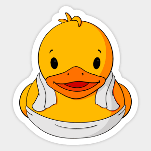 Spa Day Rubber Duck Sticker